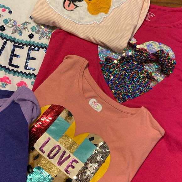 Bundle of girls long sleeve shirts Sz 10/12 - Picture 2 of 7